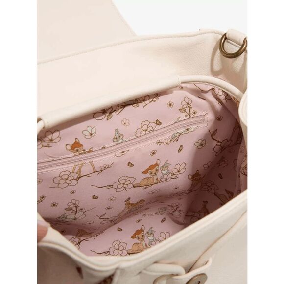 NWT Loungefly Disney Bambi Cherry Blossom Flap Mini Backpack - Picture 2 of 3